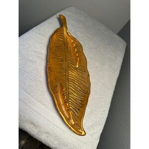 California originals ‎ Leaf Dish Tray GoldAccent Decor Vintage Homes ashtrayi
